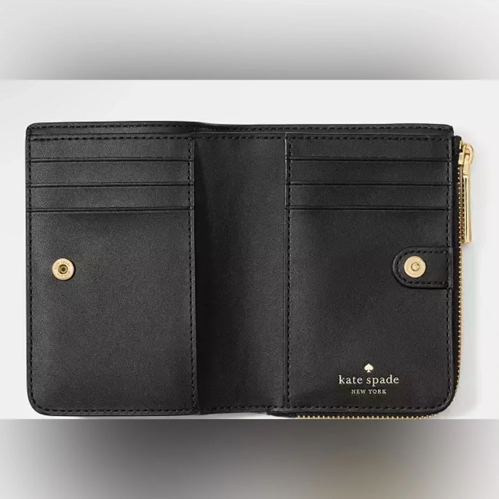 New Kate Spade Spade Flower Small L Zip Wallet